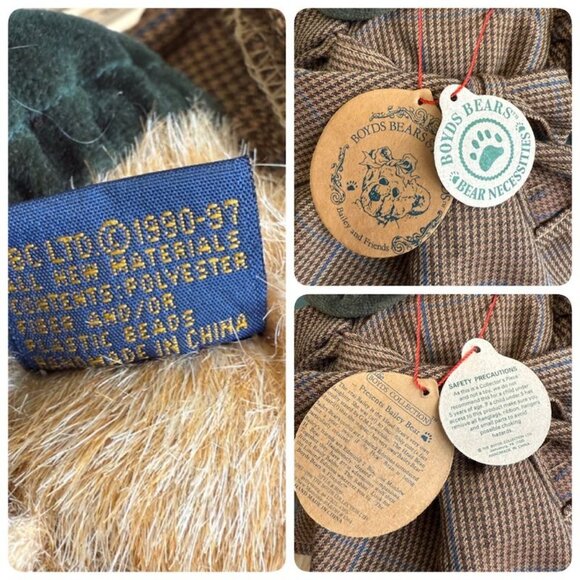 Vintage Boyds Plush Bailey #9199-08, 8" 1997 of Series With Tags Pillow Dress - Picture 10 of 10